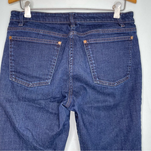 Eileen Fisher Petite Skinny Jeans Women’s Small Stretch Denim Mid Rise Dark Wash - Picture 4 of 10